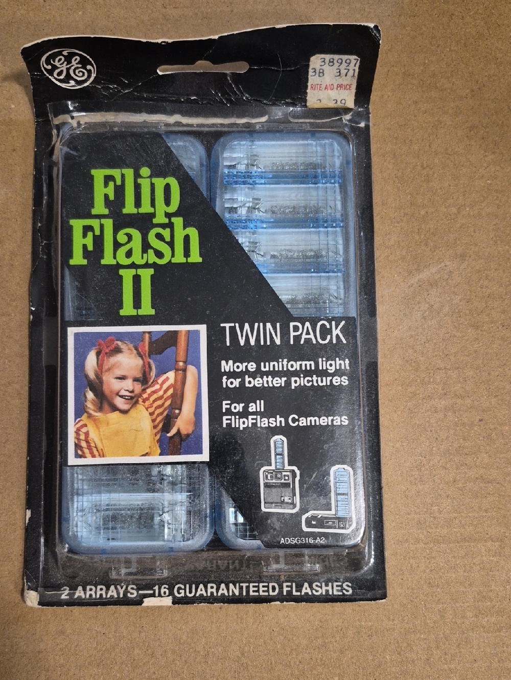GE Flip Flash II Twin Pack Replacement Flash Arrays - Blue